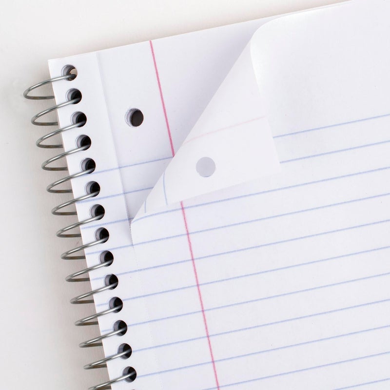 Mead Spiral Notebooks, 6 Pack, 1-Subject, College Ruled Paper, 8"" x 10-1/2"", 70 Sheets, Assorted Pastel Colors (830049) - Image 2